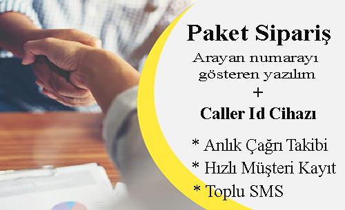 Paket Sipariş Programı- caller id. Numarayı gösteren yazılım